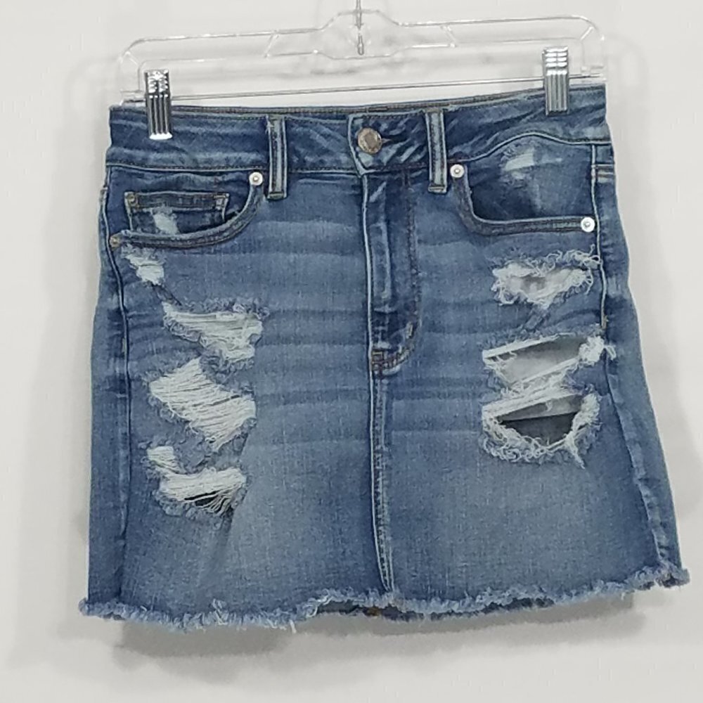 American Eagle  Denim Mini Skirt  Size 6